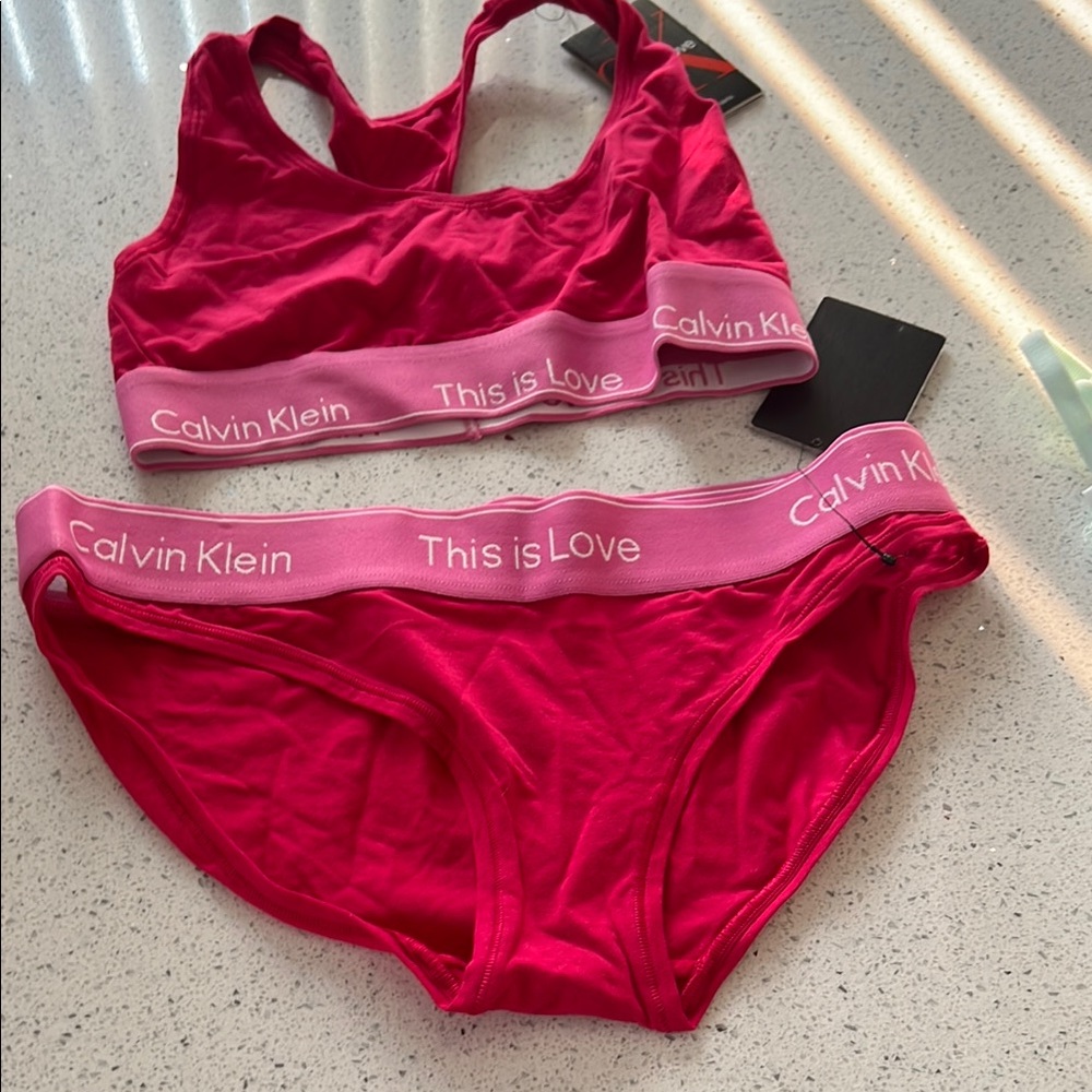 Calvin Klein Pink Intimates Elastic Waistband Panties